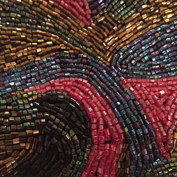 Leslie Kaplan 100% handmade beaded belt 📸🍒 - Picture 2 of 4